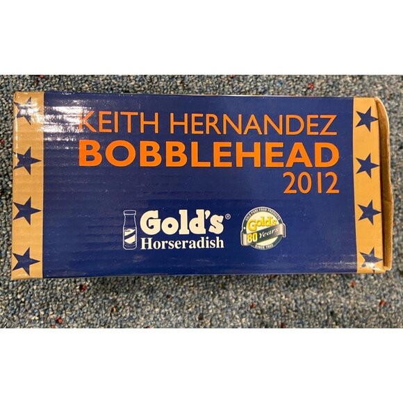 NIB Keith Hernandez New York Mets Bobblehead Gold's SGA New - Picture 2 of 5